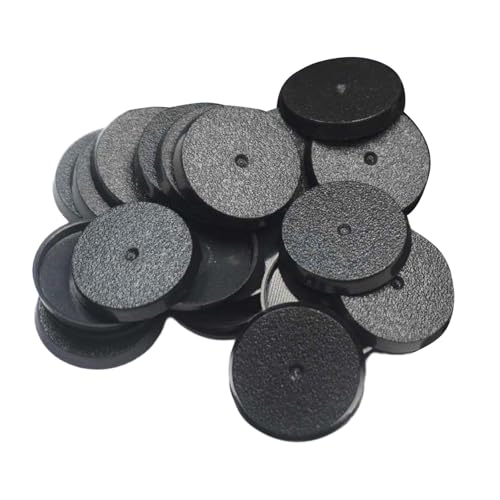 Perfeclan Miniaturen Modell Basen 28mm Figuren Puppen Mini Tisch Spiele Schwarz Spiel Figur Spielzeug Display Wargame Modell Basen, 20 Stück Perfeclan Miniaturen Modell Basen 28mm Figuren Puppen Mini Tisch Spiele Schwarz Spiel Figur Spielzeug Display Wargame Modell Basen, 20 Stück von Perfeclan