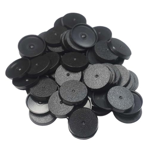 Perfeclan Miniaturen Modell Basen 28mm Figuren Puppen Mini Tisch Spiele Schwarz Spiel Figur Spielzeug Display Wargame Modell Basen, 50 Stück Perfeclan Miniaturen Modell Basen 28mm Figuren Puppen Mini Tisch Spiele Schwarz Spiel Figur Spielzeug Display Wargame Modell Basen, 50 Stück von Perfeclan