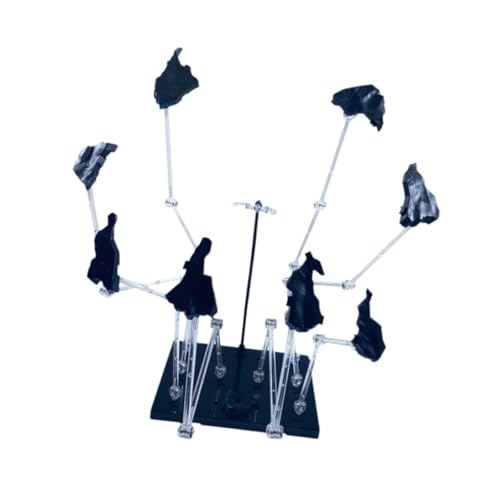 Perfeclan Modell-Actionfigurenständer mit Flying-Rock-Effekt-, Puppenmodellhalterung, leichtes, kreatives Dekofigurenzubehör, Schwarz Perfeclan Modell-Actionfigurenständer mit Flying-Rock-Effekt-, Puppenmodellhalterung, leichtes, kreatives Dekofigurenzubehör, Schwarz von Perfeclan