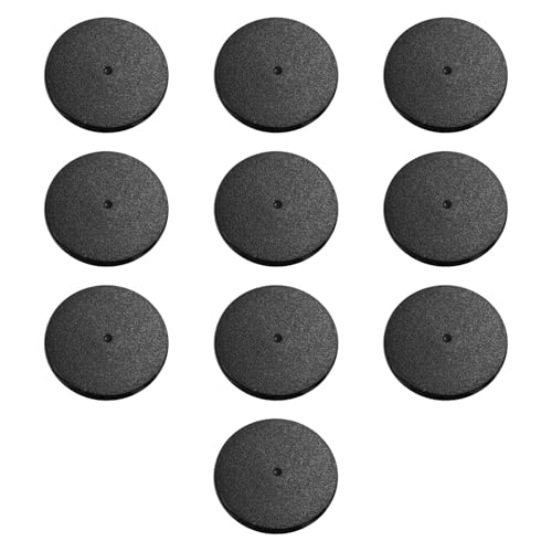 Perfeclan Modellbasen, rund, kreisförmig, für Tischspiele, Schwarze, stabile Anzeigeplatte, Miniaturbasen für Schaukästen, Schreibtisch-Sammelschrank, 10 Stück Perfeclan Modellbasen, rund, kreisförmig, für Tischspiele, Schwarze, stabile Anzeigeplatte, Miniaturbasen für Schaukästen, Schreibtisch-Sammelschrank, 10 Stück von Perfeclan