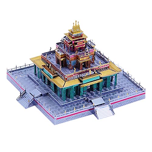 Perfeclan Modellbausätze für 3D Metallpuzzle Basteln des Tibetischen Buddhistischen Tempels von Perfeclan