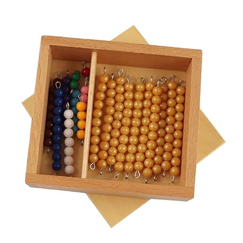 Perfeclan Montessori-Mathe-Perlenspielzeug, Perlensortier-Stapelspielzeug, Klassische Mathematik-Manipulative, Mathe-Spielzeug als Geschenk für Vorschulkinder, Style B von Perfeclan