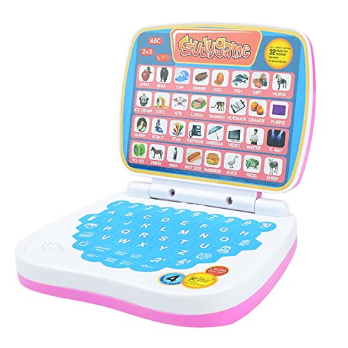 Perfeclan Multifunktions-Kinder Lernen Laptop-Spielzeug, Englisch-Früherziehungs-Spielzeug, Computer-Kind-interaktives Lernpad-Tablet für von Perfeclan