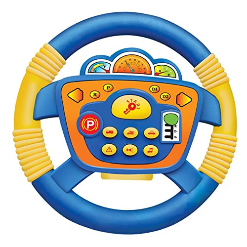 Perfeclan Musikalisches Lenkrad-Spielzeug mit Musik-Fahrregler, Rollenspiel, lustiger Fahrer, lustige Aktivität, Lernspielzeug für Kinder, Kleinkinder, Blau Perfeclan Musikalisches Lenkrad-Spielzeug mit Musik-Fahrregler, Rollenspiel, lustiger Fahrer, lustige Aktivität, Lernspielzeug für Kinder, Kleinkinder, Blau von Perfeclan