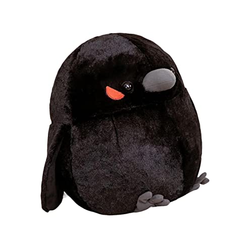 Perfeclan Niedliche Plüschtiere, weiche Vogel-Tierpuppe, bequemes Schlafkissen, lebensechte weiche Plüschpuppe für Wohnzimmer, Auto, Kindergeburtstagsgeschenke, 35cm Schwarz Perfeclan Niedliche Plüschtiere, weiche Vogel-Tierpuppe, bequemes Schlafkissen, lebensechte weiche Plüschpuppe für Wohnzimmer, Auto, Kindergeburtstagsgeschenke, 35cm Schwarz von Perfeclan