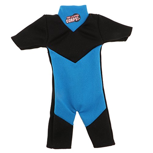 Perfeclan Outfit Neoprenanzug Tauchen Schwimmen Kleidung Für 28 30cm Soldier Doll, Blau Perfeclan Outfit Neoprenanzug Tauchen Schwimmen Kleidung Für 28 30cm Soldier Doll, Blau von Perfeclan