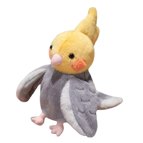 Perfeclan Papagei-Handpuppe, Plüschtier, interaktive Vogelpuppe, Kindergeschenk, Stofftier, Plüschpuppe für Rollenspiele, Geschichtenerzählen, Gelb Und Grau Perfeclan Papagei-Handpuppe, Plüschtier, interaktive Vogelpuppe, Kindergeschenk, Stofftier, Plüschpuppe für Rollenspiele, Geschichtenerzählen, Gelb Und Grau von Perfeclan