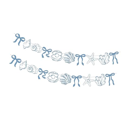 Perfeclan Papier-Hängedekoration mit Meeresmotiv, nautisch, für den Sommer, Blau von Perfeclan