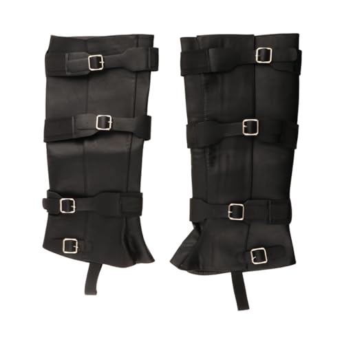 Perfeclan Piraten-Stiefelüberzüge, Steampunk-Mittelalter-Stiefelüberzüge für Cosplay-Kostümzubehör, Schwarz Höhe 42.5 cm Perfeclan Piraten-Stiefelüberzüge, Steampunk-Mittelalter-Stiefelüberzüge für Cosplay-Kostümzubehör, Schwarz Höhe 42.5 cm von Perfeclan