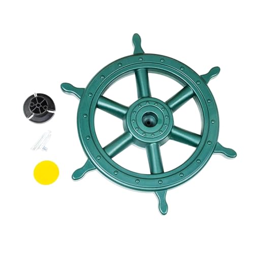 Perfeclan Piratenschiff-Radspielzeug, Outdoor-Spielhaus-Spielzeug, Spielplatzausrüstung, Klettergerüst-Lenkrad für Schaukel, Spielhaus, Klettergerüst von Perfeclan
