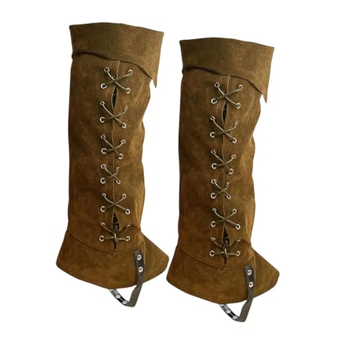 Perfeclan Piratenstiefel Überzieher, Stiefelüberzieher, Kostüm Zubehör, Party, Mittelalterliche Gamaschen, Stiefelüberzieher Perfeclan Piratenstiefel Überzieher, Stiefelüberzieher, Kostüm Zubehör, Party, Mittelalterliche Gamaschen, Stiefelüberzieher von Perfeclan