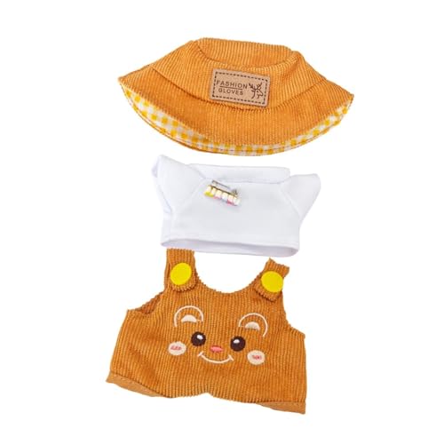 Perfeclan Plüsch -Figur -Hemd und Overalls, DIY für Kinder anziehen, lehrreicher Mode mit Hut Machen Ihre eigenen Puppen für 15 cm Perfeclan Plüsch -Figur -Hemd und Overalls, DIY für Kinder anziehen, lehrreicher Mode mit Hut Machen Ihre eigenen Puppen für 15 cm von Perfeclan