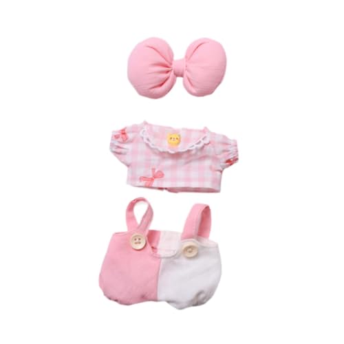 Perfeclan Plüsch-Puppenkleidung, Mini-Kleidung, bequemes Cartoon-Dekorationszubehör mit Schleife, lebendiger Kostümanzug, Hosen-Set, Geschenk für kleine Mädchen, Rosa Set Perfeclan Plüsch-Puppenkleidung, Mini-Kleidung, bequemes Cartoon-Dekorationszubehör mit Schleife, lebendiger Kostümanzug, Hosen-Set, Geschenk für kleine Mädchen, Rosa Set von Perfeclan