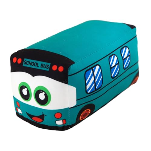 Perfeclan Plüsch-Schulbus, gefülltes Auto, Spielzeug, Schlafenszeitbegleiter, kuscheliges Dekokissen für Arbeitszimmer, Wohnzimmer, Ornamente, grün 35cm Perfeclan Plüsch-Schulbus, gefülltes Auto, Spielzeug, Schlafenszeitbegleiter, kuscheliges Dekokissen für Arbeitszimmer, Wohnzimmer, Ornamente, grün 35cm von Perfeclan