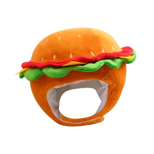 Perfeclan Plüschhut, süßer Hamburger, süßes Kostümzubehör für Bühnenauftritte und Festivals von Perfeclan