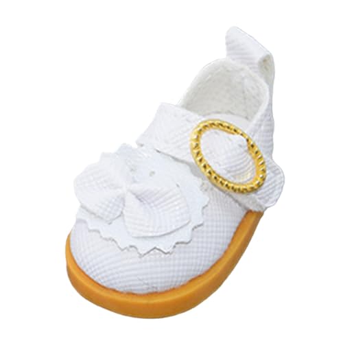 Perfeclan Plüschpuppe Freizeitschuhe Mädchen Puppenschuhe Modellzubehör für kleine Mädchen Anhängerpuppe Praktische Kostüme Stellen Sie Ihre eigenen Puppen her, Weiß von Perfeclan