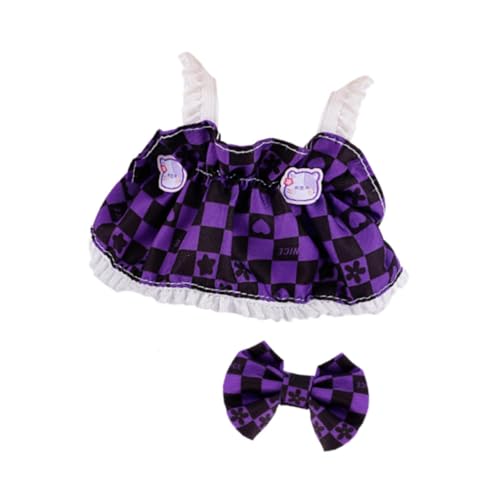Perfeclan Plüschpuppe Hosentender Rock Kleidung DIY -Kostüme, Foto -Requisiten tun vor, Spielen mit Haarbogenscheibe Rock für 6,69 Zoll Puppe, Violett Perfeclan Plüschpuppe Hosentender Rock Kleidung DIY -Kostüme, Foto -Requisiten tun vor, Spielen mit Haarbogenscheibe Rock für 6,69 Zoll Puppe, Violett von Perfeclan