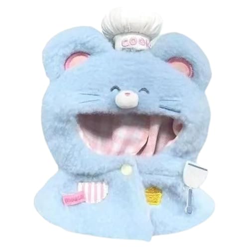 Perfeclan Plüschpuppe Umhang Kleidung für Plüsch Puppe für 10 cm Puppe Machen Sie Ihr eigenes Puppenpuppenzubehör Cartoon Doll Kleidung Doll Kostüm von Perfeclan