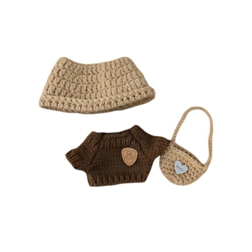 Perfeclan Plüschpuppen -Kleidung Doll Outfits Set Modeaccessoires Miniatur mit Hutpullover Rucksack Häkeln für Mädchen Kinder DIY -Kunsthandwerk Perfeclan Plüschpuppen -Kleidung Doll Outfits Set Modeaccessoires Miniatur mit Hutpullover Rucksack Häkeln für Mädchen Kinder DIY -Kunsthandwerk von Perfeclan