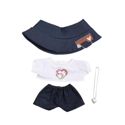 Perfeclan Plüschpuppenanzug Kostüme Dekor Ersatzpuppen -Outfit Top und Hosen für 38 cm Puppen DIY Crafting Children's Day Geschenk, Style A Perfeclan Plüschpuppenanzug Kostüme Dekor Ersatzpuppen -Outfit Top und Hosen für 38 cm Puppen DIY Crafting Children's Day Geschenk, Style A von Perfeclan