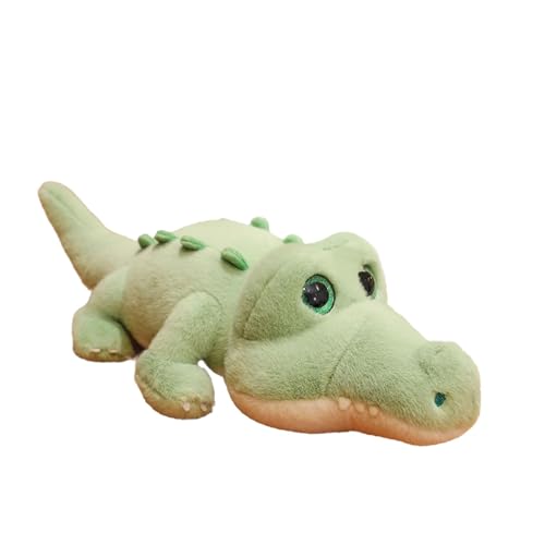 Perfeclan Plüschtierfigur, Plüsch-Alligatorpuppe, Dekokissen, 22,44 Zoll Sofa-Ornament, Cartoon-Alligator-Plüschtier als Geschenk für Jungen und Mädchen von Perfeclan