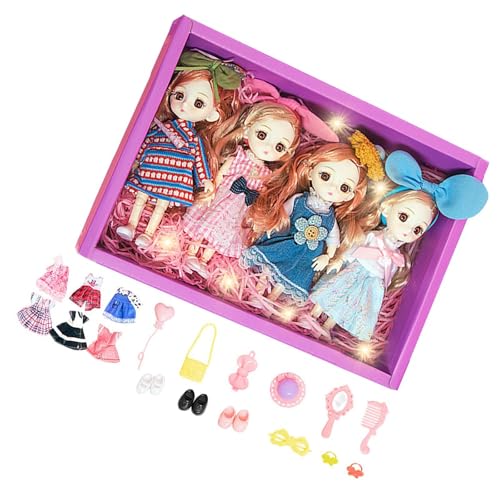 Perfeclan Prinzessinnen Figuren Set für Kinder, Puppenhaus Zubehör, 15 cm, 4 Stück Perfeclan Prinzessinnen Figuren Set für Kinder, Puppenhaus Zubehör, 15 cm, 4 Stück von Perfeclan