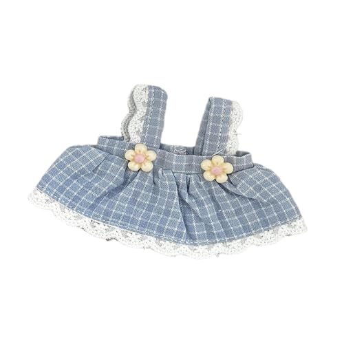 Perfeclan Puppen -Suspender -Rock -Outfits tun vor, um weiche Bildungsspielzeug DIY Kostümzubehör Puppenkleidung für 12 cm Puppen Dress Up, Blau Perfeclan Puppen -Suspender -Rock -Outfits tun vor, um weiche Bildungsspielzeug DIY Kostümzubehör Puppenkleidung für 12 cm Puppen Dress Up, Blau von Perfeclan