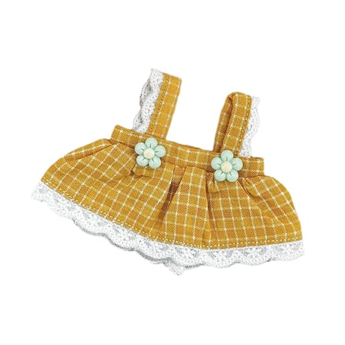 Perfeclan Puppen -Suspender -Rock -Outfits tun vor, um weiche Bildungsspielzeug DIY Kostümzubehör Puppenkleidung für 12 cm Puppen Dress Up, Gelb Perfeclan Puppen -Suspender -Rock -Outfits tun vor, um weiche Bildungsspielzeug DIY Kostümzubehör Puppenkleidung für 12 cm Puppen Dress Up, Gelb von Perfeclan