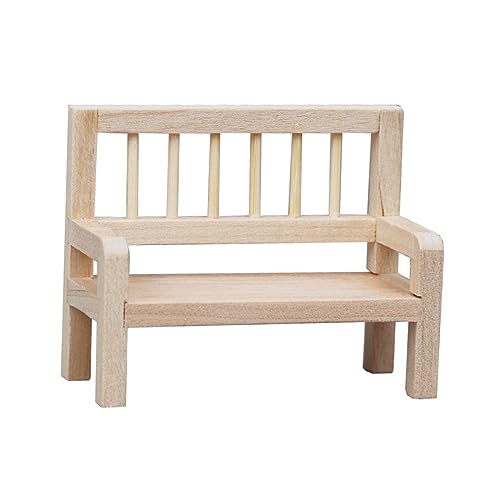 Perfeclan Puppenhaus Gartenbank Im Maßstab 1:12, Puppenbank Couch für Mikrolandschaften Perfeclan Puppenhaus Gartenbank Im Maßstab 1:12, Puppenbank Couch für Mikrolandschaften von Perfeclan