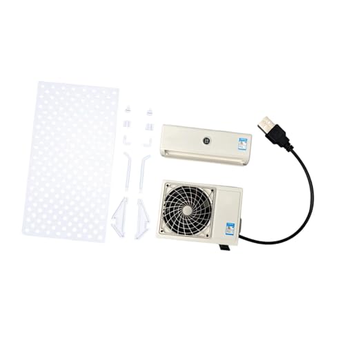 Perfeclan Puppenhaus-Kollektionen 1/14 USB-Miniatur-Klimaanlagenmodell Winzige Simulations-Klimaanlagenspielzeug DIY-Lebensszenenspielzeug, mit Halterung Perfeclan Puppenhaus-Kollektionen 1/14 USB-Miniatur-Klimaanlagenmodell Winzige Simulations-Klimaanlagenspielzeug DIY-Lebensszenenspielzeug, mit Halterung von Perfeclan