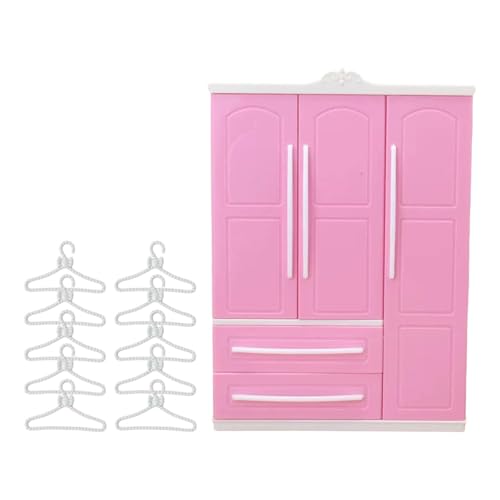 Perfeclan Puppenkleiderschrank zum Öffnen, Puppenmöbel, dekoratives Geburtstagsgeschenk, zu öffnende Schublade, Valentinstagsgeschenke mit Kleiderbügel, Style B Perfeclan Puppenkleiderschrank zum Öffnen, Puppenmöbel, dekoratives Geburtstagsgeschenk, zu öffnende Schublade, Valentinstagsgeschenke mit Kleiderbügel, Style B von Perfeclan