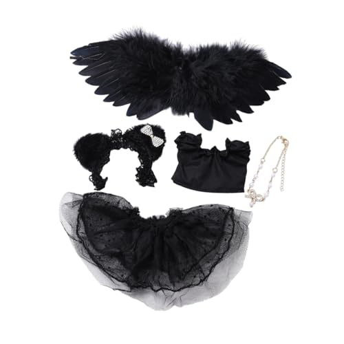 Perfeclan Puppenkleidung Rockanzug Dress Up Photo Requisiten Dekoration entzückende weiche stilvolle Kostüme Anhänger Doll Outfits für 5,91 Zoll Puppe von Perfeclan