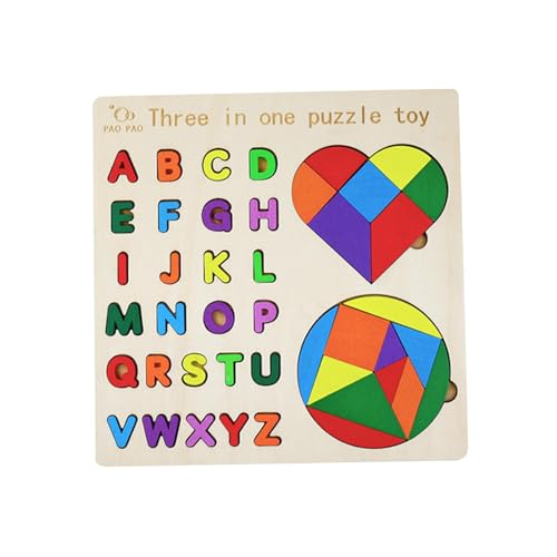 Perfeclan Puzzle-Spielzeug, Montessori-Spielzeugset, Spielen des Feinmotorik-Spiels, Puzzle, Familienbrettspiel für Kinder im Garten-Klassenzimmer von Perfeclan