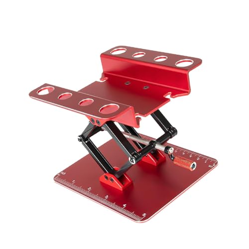 Perfeclan RC -Auto Arbeitsständer Einstellbare Höhe Kompaktem Modell Display Rack Reparaturstation für 1/8 1/10 1/14 Driftauto Fahrzeugfahrzeug -LKW von der, Style B von Perfeclan