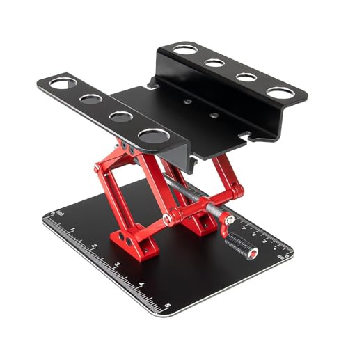 Perfeclan RC -Auto Arbeitsständer Einstellbare Höhe Kompaktem Modell Display Rack Reparaturstation für 1/8 1/10 1/14 Driftauto Fahrzeugfahrzeug -LKW von der, Style C von Perfeclan