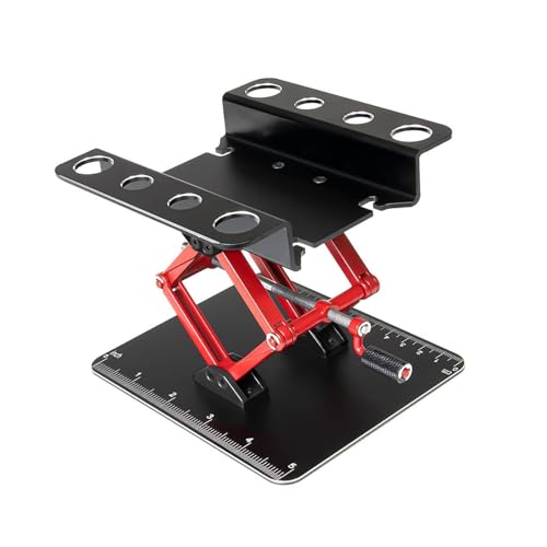 Perfeclan RC -Auto Arbeitsständer Einstellbare Höhe Kompaktem Modell Display Rack Reparaturstation für 1/8 1/10 1/14 Driftauto Fahrzeugfahrzeug -LKW von der, Style D von Perfeclan