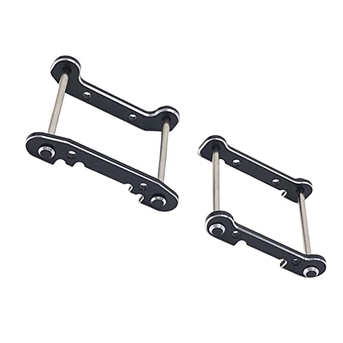 Perfeclan RC Auto Schwingarmverstärkung RC verstärkte Schwinge Ersatzteile Metallverstärkte Schwinge für Wltoys 124018 124019 1/12 Crawler DIY ACCS, Schwarz von Perfeclan