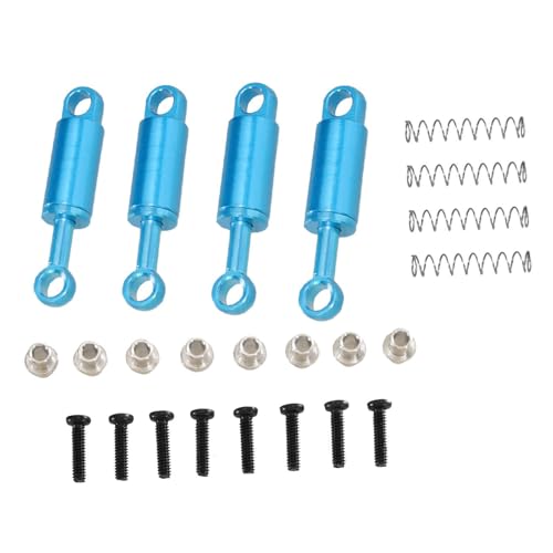 Perfeclan RC-Auto-Stoßdämpfer-Zubehör, 1/28, Aluminiumlegierung, Ersatz-RC-Autoteile, Federstoßdämpfer für 284161, 284010, 284131, K979, Blau von Perfeclan