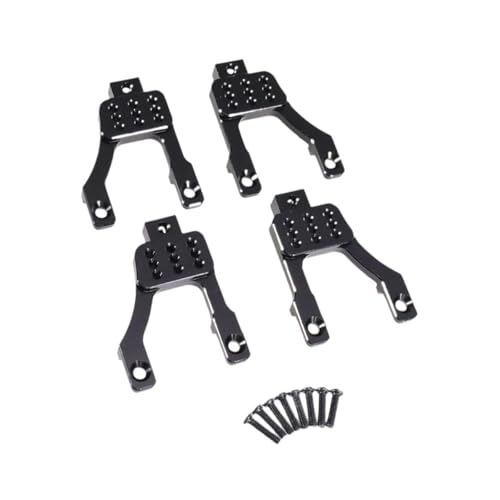Perfeclan RC -Auto -Stoßturm -Set -Stoßhaufen Ersatz Hochleistungsverstellbarer Stoßdämpfer RC -Autoteile für 1/12 Mn128, Schwarz von Perfeclan