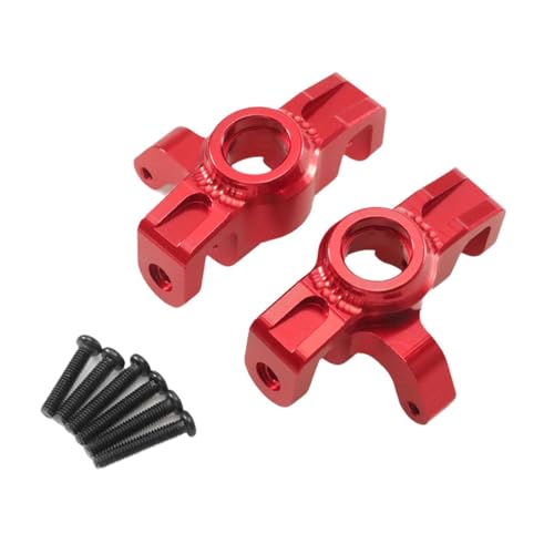 Perfeclan RC-Auto-Vorderrad-Lenkbecher, DIY, ersetzt 14211, Mehrzweck-Ersatz, robuste, stabile Leistung, einfach zu installierende RC-Autoteile 1/14, Rot von Perfeclan