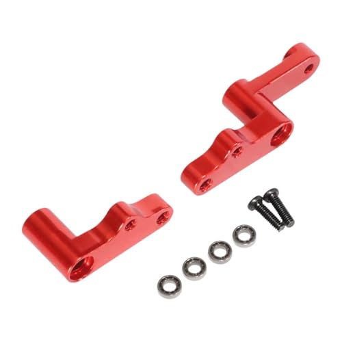 Perfeclan RC -Autolenker - -Kit -Lenkgruppe Teile 1:12 Maßstab modifiziertes multifunktionales RC -Auto -Teile -Upgrade -Zubehör für 124008, Rot von Perfeclan