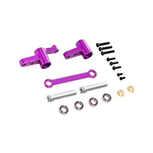 Perfeclan RC -Autolenkungsantriebskomponenten RC -Autoanschläge RC -Auto -Upgrades Zubehör für 1/14 GO 14209 14210 H14BM RC -Autoteile, Lila von Perfeclan