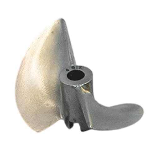 Perfeclan RC-Bootspropeller, RC-Bootsschiff Außenborder 2-Blatt-Fächerform für Schiffsmodell für ferngesteuerte Boote -rotierender Propellerprop, 35mm von Perfeclan