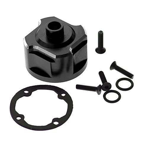 Perfeclan RC Differentialgehäuse Aus Aluminiumlegierung, Langlebig, für RC Crawler Im Maßstab 1:8, Auto, Zubehör, Ersatz, Schwarz von Perfeclan