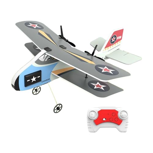 Perfeclan RC-Flugzeug, 2-Kanal, Outdoor-Flugspielzeug, leicht zu fliegendes Starrflügelflugzeug-Segelflugzeug für Jungen, Kinder, Anfänger, Kindertagsgeschenke, Grau Perfeclan RC-Flugzeug, 2-Kanal, Outdoor-Flugspielzeug, leicht zu fliegendes Starrflügelflugzeug-Segelflugzeug für Jungen, Kinder, Anfänger, Kindertagsgeschenke, Grau von Perfeclan