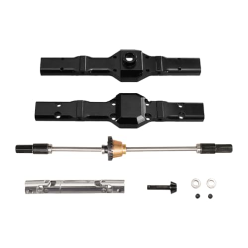 Perfeclan RC-Hinterachsbrückenwellenbaugruppe mit Antriebswelle, Hinterachsdifferential-Kit, Ersatzteile für 1/16, C34, Schwarz Perfeclan RC-Hinterachsbrückenwellenbaugruppe mit Antriebswelle, Hinterachsdifferential-Kit, Ersatzteile für 1/16, C34, Schwarz von Perfeclan