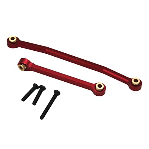 Perfeclan RC-Lenkstangen-Zugglieder, Verbindungszugstange, Spurstangen-Kit, Hochspannglied, lang und kurz, für 1/24 Upgrade-Zubehör Crawler, rot Perfeclan RC-Lenkstangen-Zugglieder, Verbindungszugstange, Spurstangen-Kit, Hochspannglied, lang und kurz, für 1/24 Upgrade-Zubehör Crawler, rot von Perfeclan