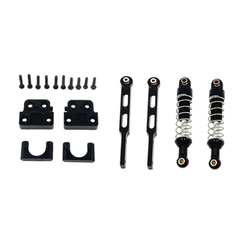 Perfeclan RC-Stoßdämpfersatz hinten, Montagezubehör, 1/12 RC-Modellfahrzeugteile, Ersatzteile, Hinterachs-Spurstangenschrauben für LC79 82T, Schwarz Perfeclan RC-Stoßdämpfersatz hinten, Montagezubehör, 1/12 RC-Modellfahrzeugteile, Ersatzteile, Hinterachs-Spurstangenschrauben für LC79 82T, Schwarz von Perfeclan