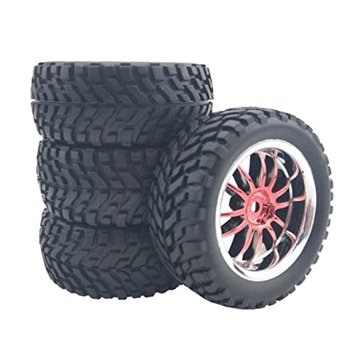 Perfeclan RC Upgrade Reifen Reifen für Wltoys 144001 124018 124019 1/10 Off Road Modell Ersatz - rot Perfeclan RC Upgrade Reifen Reifen für Wltoys 144001 124018 124019 1/10 Off Road Modell Ersatz - rot von DeeRace