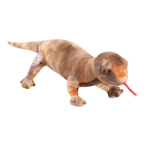Perfeclan Realistische ausgestopfte Echsenpolk Reptile Tiere Spielzeug niedliche weiche fantasievolle Spielhäuser für Partybevorzugungen Freund Urlaub 100cm, Braun Perfeclan Realistische ausgestopfte Echsenpolk Reptile Tiere Spielzeug niedliche weiche fantasievolle Spielhäuser für Partybevorzugungen Freund Urlaub 100cm, Braun von Perfeclan